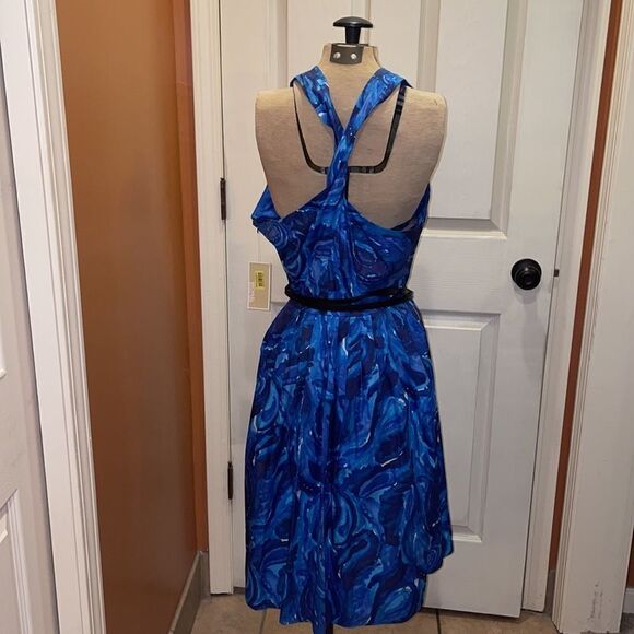 Michael Kors Surf Blue Fit & Flare dress - Picture 4 of 6